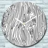 Wanduhr aus Glas Rund fi 30 Holzimitation Quarz Deko Produktbild-Vorschau 1