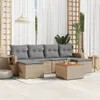 The Living Store 7-tlg. Garten-Sofagarnitur mit Kissen Produktbild-Vorschau 2
