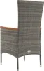 vidaXL Gartenstühle mit Kissen 4 Stk. Poly Rattan Grau Produktbild-Vorschau 6