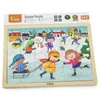VIGA Holzpuzzle Winter 24 Teile Produktbild-Vorschau 4
