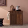 sweeek - Küchenwagen Holzoptik 1 Griff 1 Schublade 2 Türen Produktbild-Vorschau 3