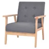 vidaXL Fauteuil gris foncé Tissu Voir les images du produit 13