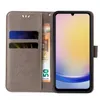 A flip cover phone case with cards and money inserted, showing a smartphone screen. Produktbild-Vorschau