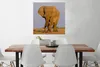 MuchoWow® Poster Afrikanischer Elefant im Sand 75x75 cm - Produktbild-Vorschau 2