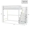 Flieks Etagenbett 90x200cm mit Stauraumtreppe, Kinderbett Produktbild-Vorschau 5