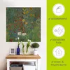 ARTland Wandbild, selbstklebend Garten mit Sonnenblumen Produktbild-Vorschau 2