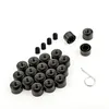 20x Radschrauben Kappen Radschraubenkappen 17 mm schwarz Produktbild-Vorschau 2