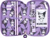 Porte-plume à trois compartiments avec accessoires Kuromi Voir les images du produit 7