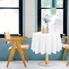 Runde Tischdecken 213cm Weiß, Flecken und Knitterfrei Produktbild-Vorschau 3
