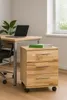 Rollcontainer Schubcontainer Kernbuche Büroschrank 3 Produktbild-Vorschau 1