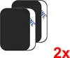 2x Rechteck Metallplättchen für Magnet Smartphone Handy Produktbild-Vorschau 1