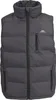 A dark gray puffer vest is shown front and center against a white background. Produktbild-Vorschau