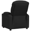 The back view of a black fabric massage chair. Náhled obrázku produktu