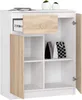 AKORD Furniture Factory OP0LKOMK80BIASON, Weiß, Eiche, 1 Produktbild-Vorschau 2