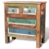 vidaXL Commode avec 4 tiroirs en vieux bois Voir les images du produit 4