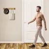 Relaxdays Appendiabiti da parete, 4 ganci ribaltabili, Anteprima dell’immagine prodotto 3
