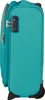 Side view of a teal suitcase with an orange trim and a TSA lock. Produktbild-Vorschau