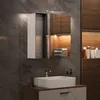 Mobile a specchio per il bagno Vicco Lavio Bianco 60 x 60 Anteprima dell’immagine prodotto 3