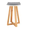 Tendance Schemel weiß braun 30 cm x 30 cm x 43 cm Produktbild-Vorschau 2