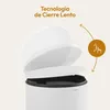 CASABEL Cubo de basura de cocina redondo 50L, acero Vista previa de la imagen del producto 8