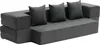 Schlafsofa Klappsofa 3 in 1 Faltbare Couch mit 3 Kissen Produktbild-Vorschau 1