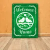 Welcome Home mit niedlichen Vögeln Metallschild in 15x20 cm Produktbild-Vorschau 4