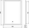 Mexen Zusa kúpeľňové zrkadlo s podsvietením 60 x 80 cm, LED Náhľad obrázku produktu 6