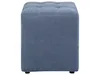 BELIANI Pouf Hocker Blau Stoffbezug Gesteppt Quadratisch 38 Produktbild-Vorschau 4