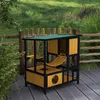 PawHut Katzenhaus aus Holz Katzenhöhle Katzenhütte mit Produktbild-Vorschau 9