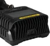Close-up view of a black Nitecore USB charger. Podgląd zdjęcia produktu