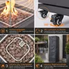 ZMH Riscaldatore a gas per terrazzo 13kW fungo riscaldante Anteprima dell’immagine prodotto 6
