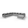 TRADA Gartenecksofa Bahama XXL Grau Links 410x298 cm Produktbild-Vorschau 6