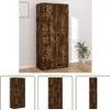 The Living Store Šatní skříň kouřový dub 90x52x200 cm Náhled obrázku produktu 1