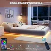 Flieks Polsterbett 140x200cm mit Lattenrost, Doppelbett mit Produktbild-Vorschau 7