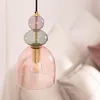 Pendelleuchte Metall und Glas Baudelaire Rosa Produktbild-Vorschau 2