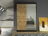 Šatní skříň se zrcadlem 120 cm SAMANRE 1 - dub artisan / Náhled obrázku produktu 1
