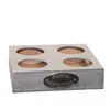 Servierkorb, 4 Fächer, Grau, Holz, Dekoration Produktbild-Vorschau 4