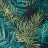 Rideau sur ruban noir Vert 140x270 cm Feuilles botaniques Voir les images du produit 6