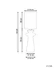 BELIANI Tischlampe Grün Keramik 61 cm Stoffschirm Produktbild-Vorschau 3