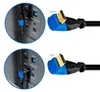 deleyCON 1m HDMI 90° Winkel Kabel UHD 4K HDR eARC - Schwarz Produktbild-Vorschau 5