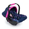 Seggiolino auto per bambole con tettuccio, blu con cuori Anteprima dell’immagine prodotto 3