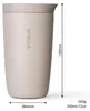 Thermobecher Edelstahl 350ml Deckel Kaffee Becher isoliert Produktbild-Vorschau 4