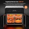 Friggitrice ad aria XXL 23 L Dual Zone, doppia porta, touch Anteprima dell’immagine prodotto 4