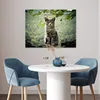 MuchoWow® Poster Katze - Stein - Wald 80x60 cm - Kunst für Produktbild-Vorschau 5