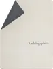 A blanket is shown with one corner folded back to reveal a different color underneath. Text is present on the main surface of the blanket. Produktbild-Vorschau