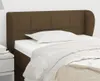 Kopfteil mit Ohren Dunkelbraun 93x23x78/88 cm Stoff Produktbild-Vorschau 2