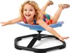 A young girl is happily spinning on a blue sensory chair. Náhľad obrázku produktu