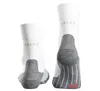 Two white socks with gray accents are shown from the back against a white background. Produktbild-Vorschau