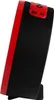 Side view of a black and red alarm clock. Voir les images du produit