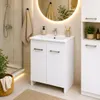 Badmöbel-Set Ronda 60 cm mit Keramikwaschbecken, 2 Türen, Produktbild-Vorschau 6